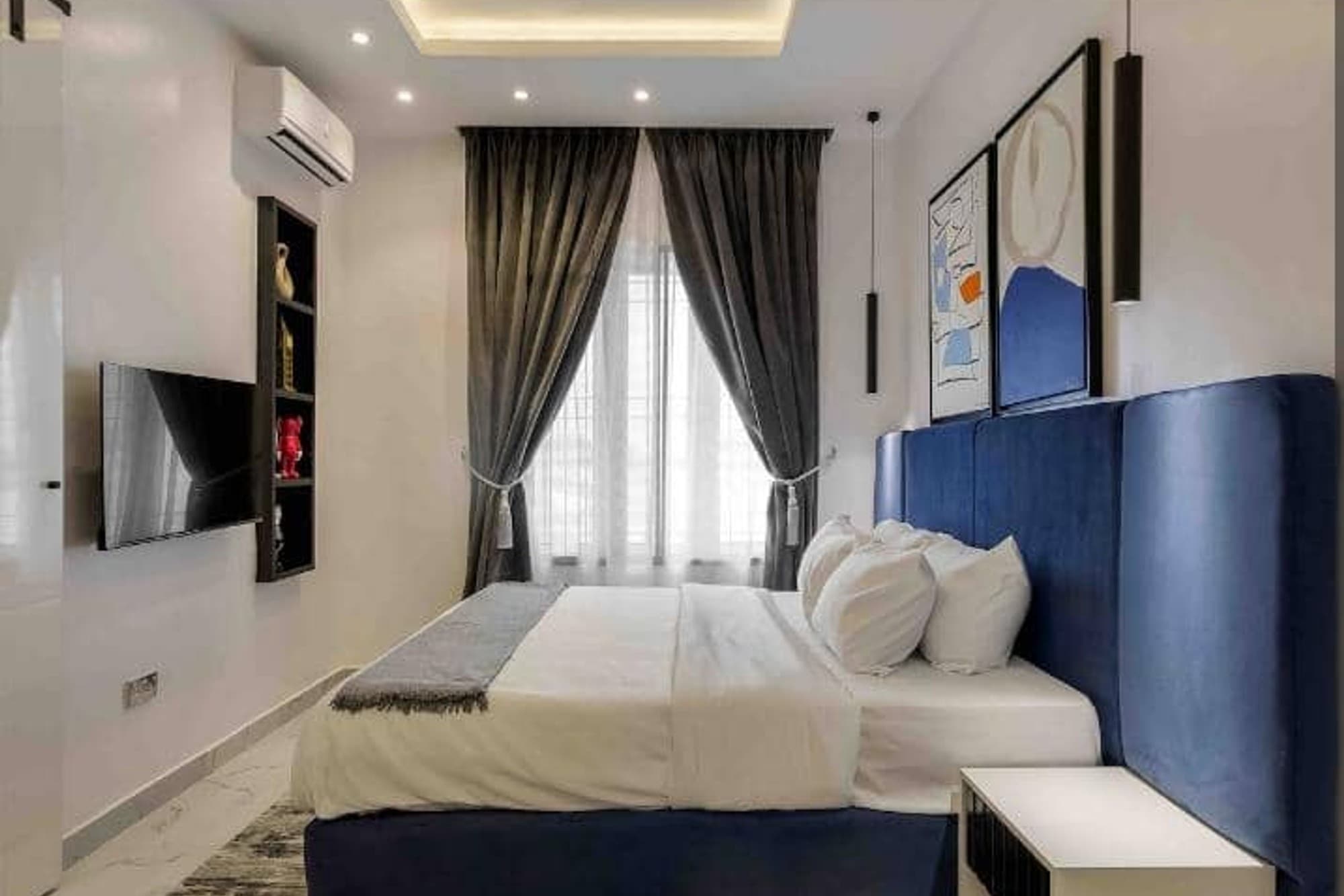 Executive Gray 1 Bedroom Apartment in Lekki