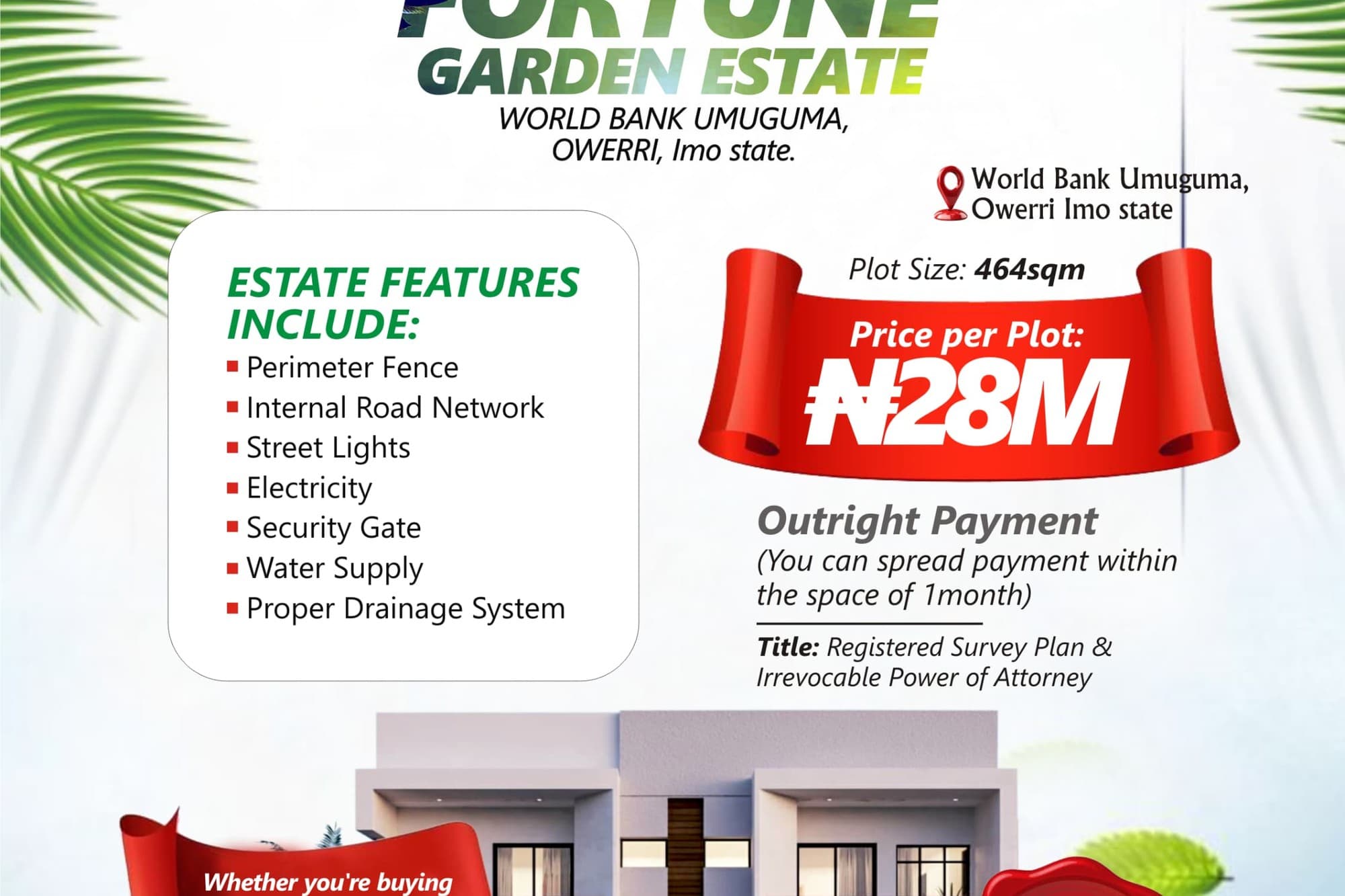 Fortune Garden Estate in Owerri