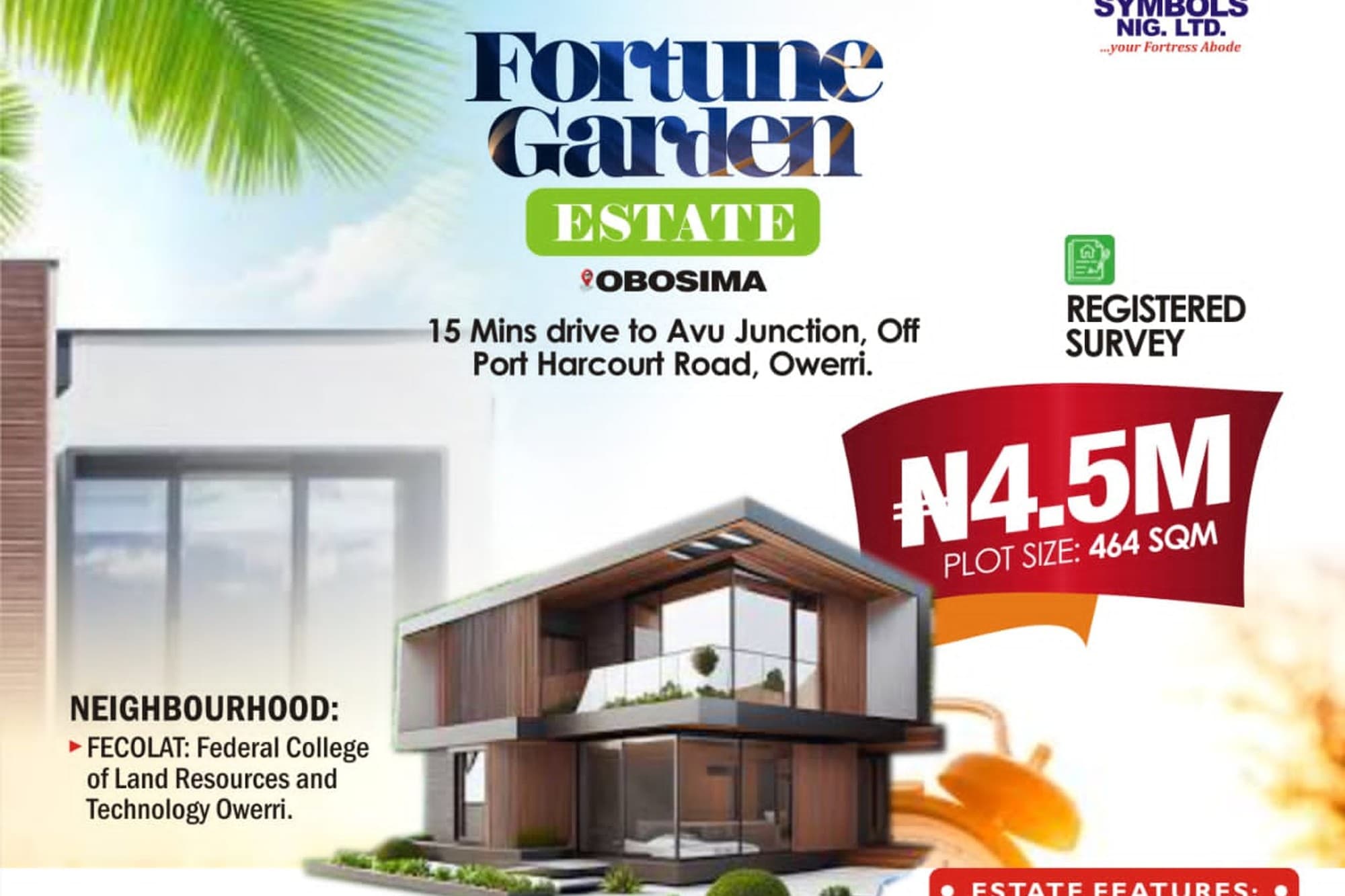Fortune Gardens Estate, Obosima, Imo in Owerri